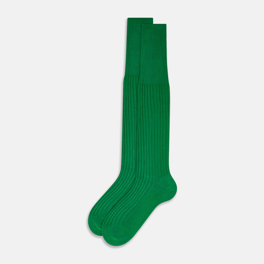 Grass Green Mid-Length Socks 13