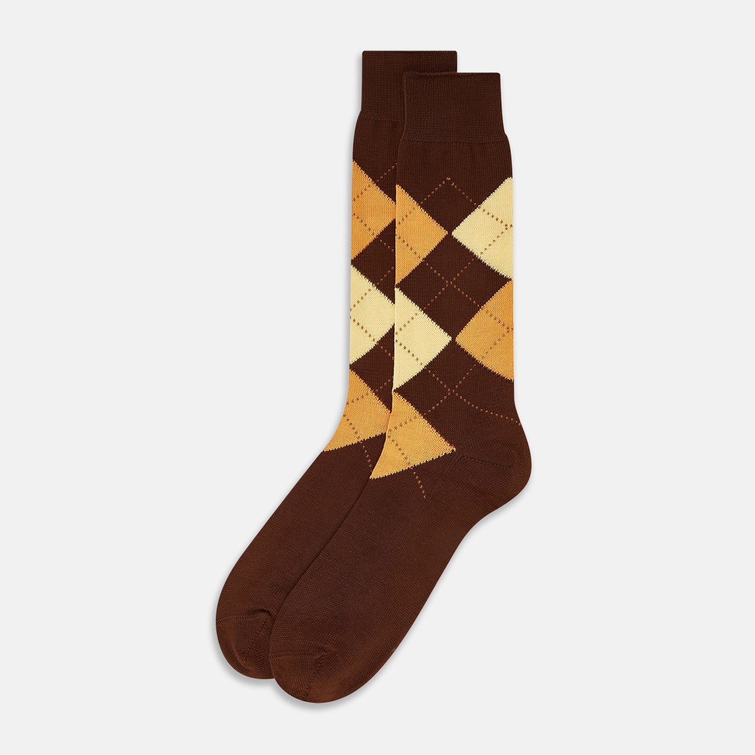 Image 2 of product Coffee Check Mid-Length Socks 13