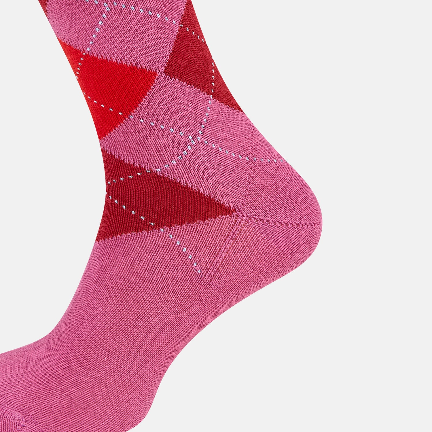 Image 4 of product Antique Pink Check Mid-Length Socks 13