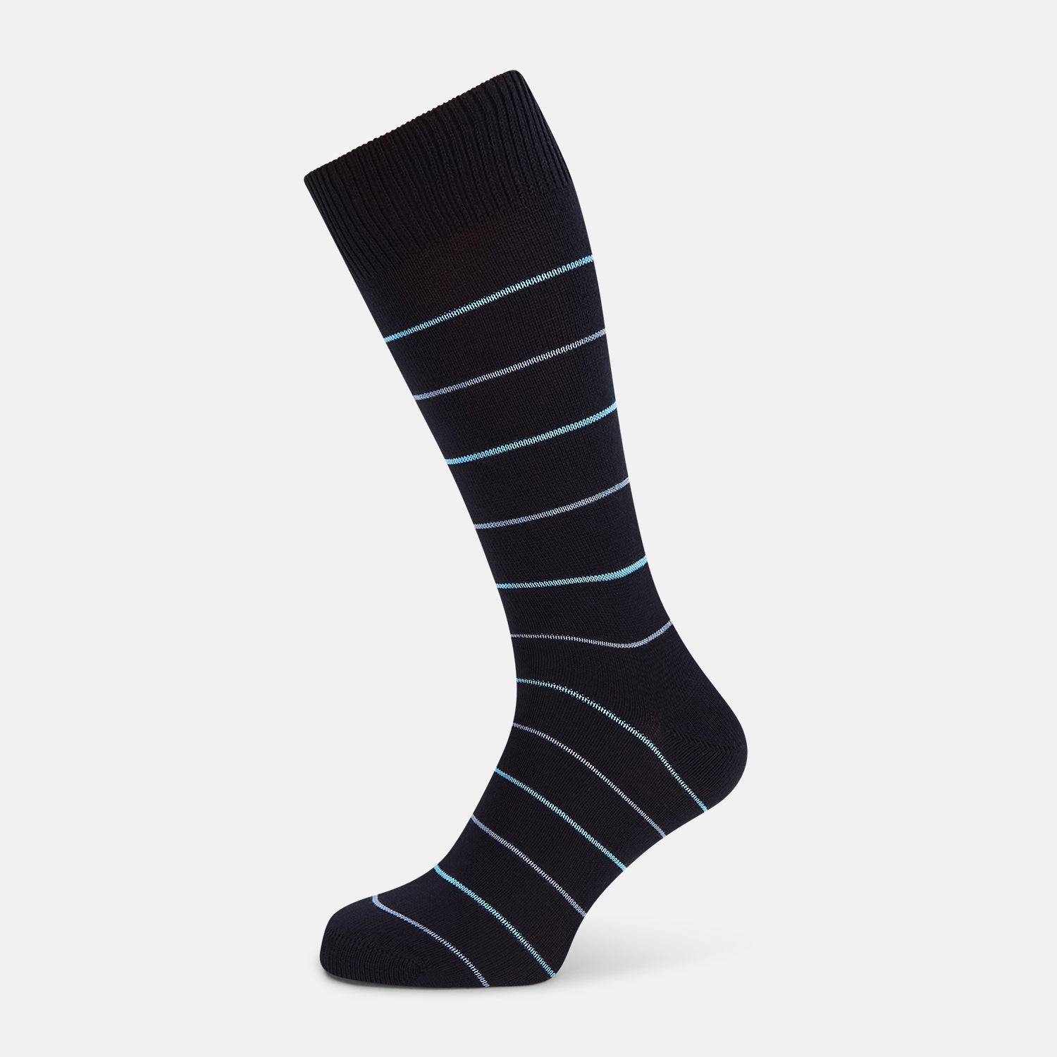 Image 1 of product Navy Striped Mid-Length Socks 13