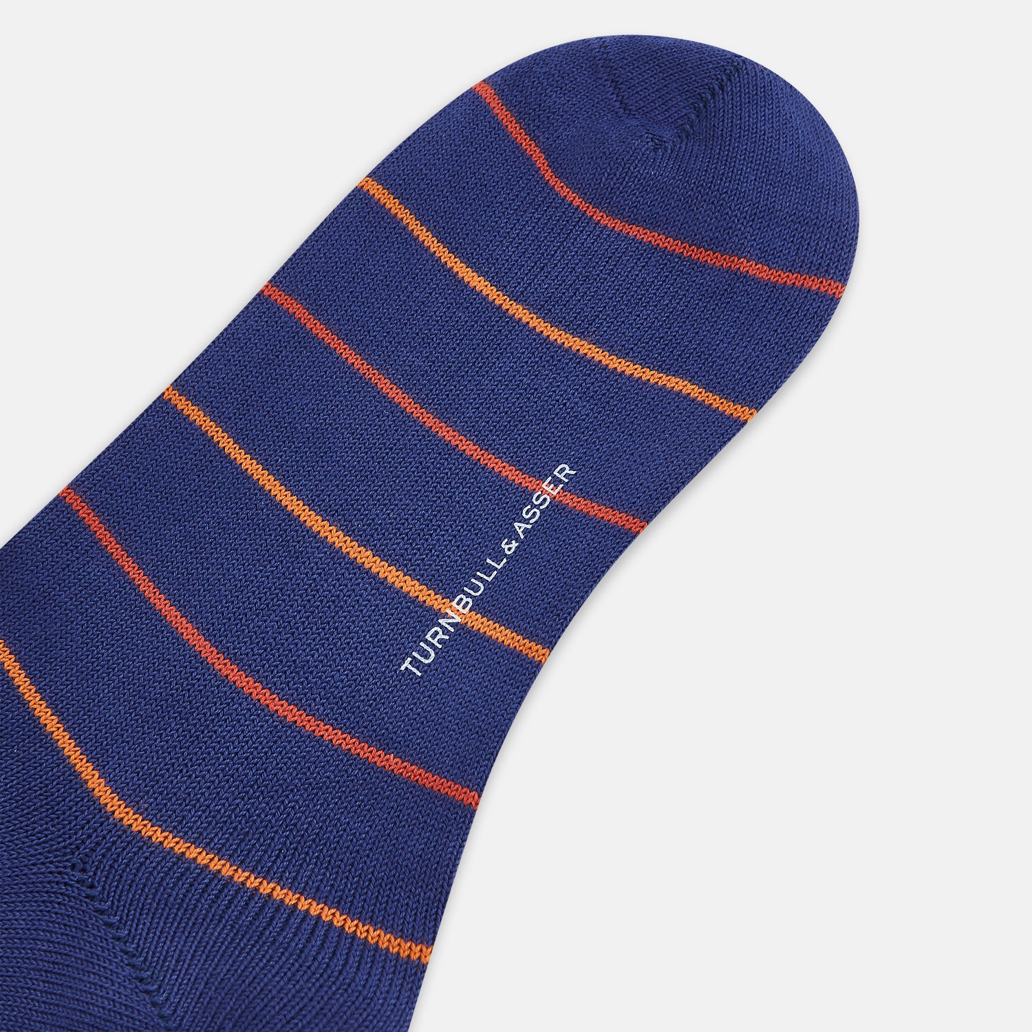 Image 3 of product Royal Blue and Orange Striped Mid-Length Socks 13