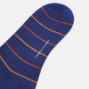 View 3 of product Royal Blue and Orange Striped Mid-Length Socks 13