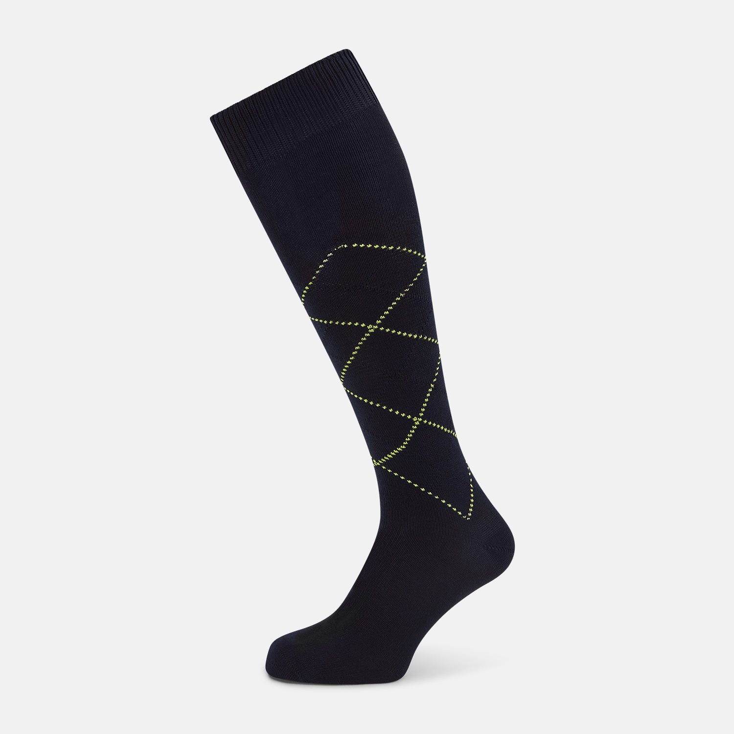 View 1 of product Navy Diamond Long Socks 12