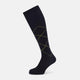 Navy Diamond Long Socks 12