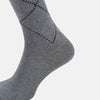 View 4 of product Light Grey Melange Diamond Long Socks 13
