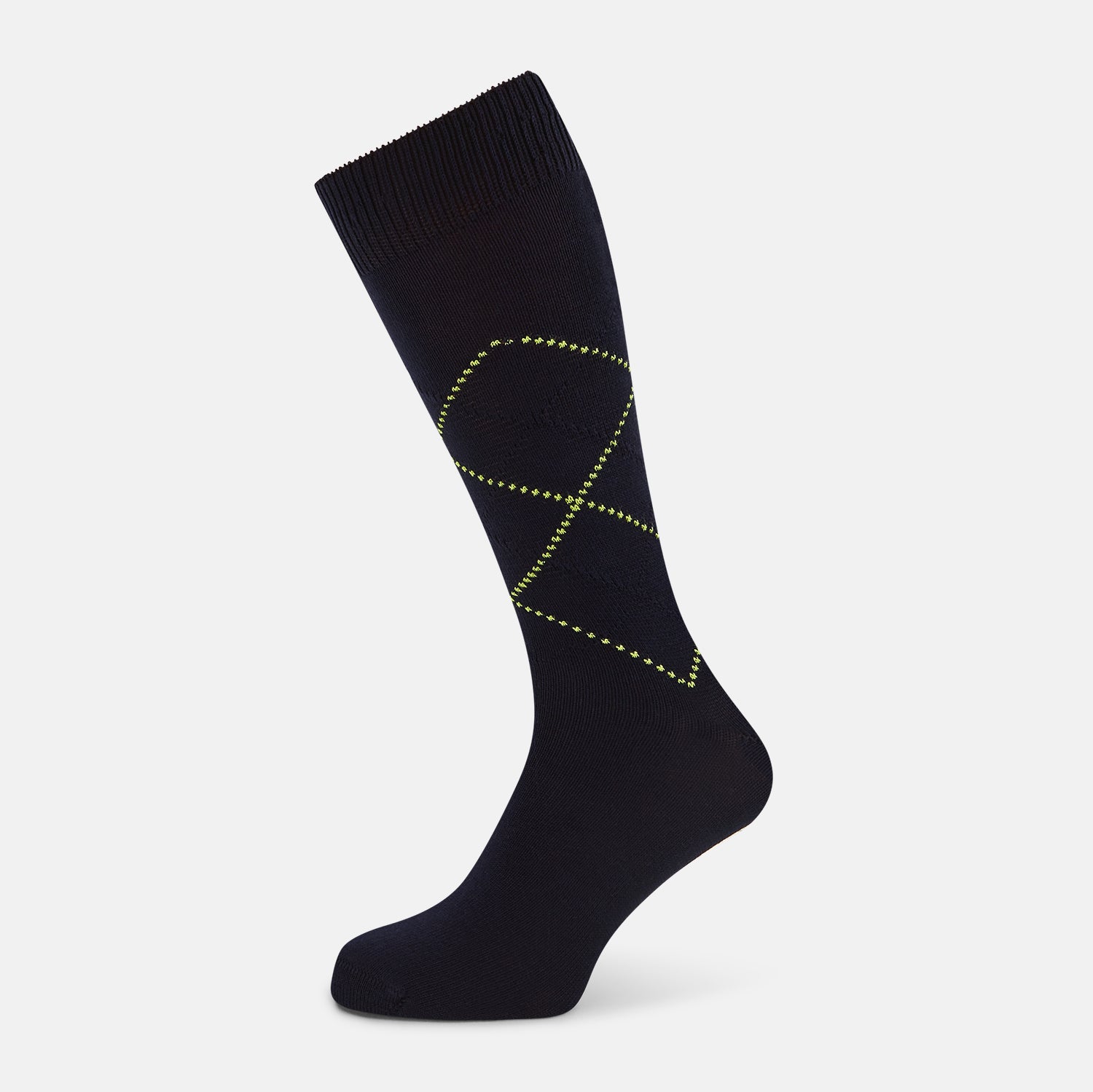 View 1 of product Navy Diamond Mid-Length Socks 13