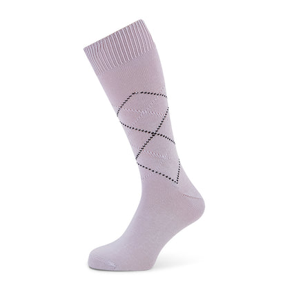 Light Pink Diamond Mid-Length Socks Image 4