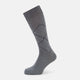 Light Grey Melange Diamond Mid-Length Socks 11+