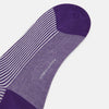 View 3 of product Purple and White Striped Mid-Length Socks 10+