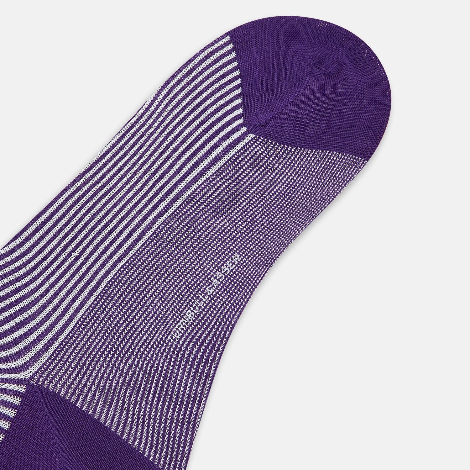 View 3 of product Purple and White Striped Mid-Length Socks 10+