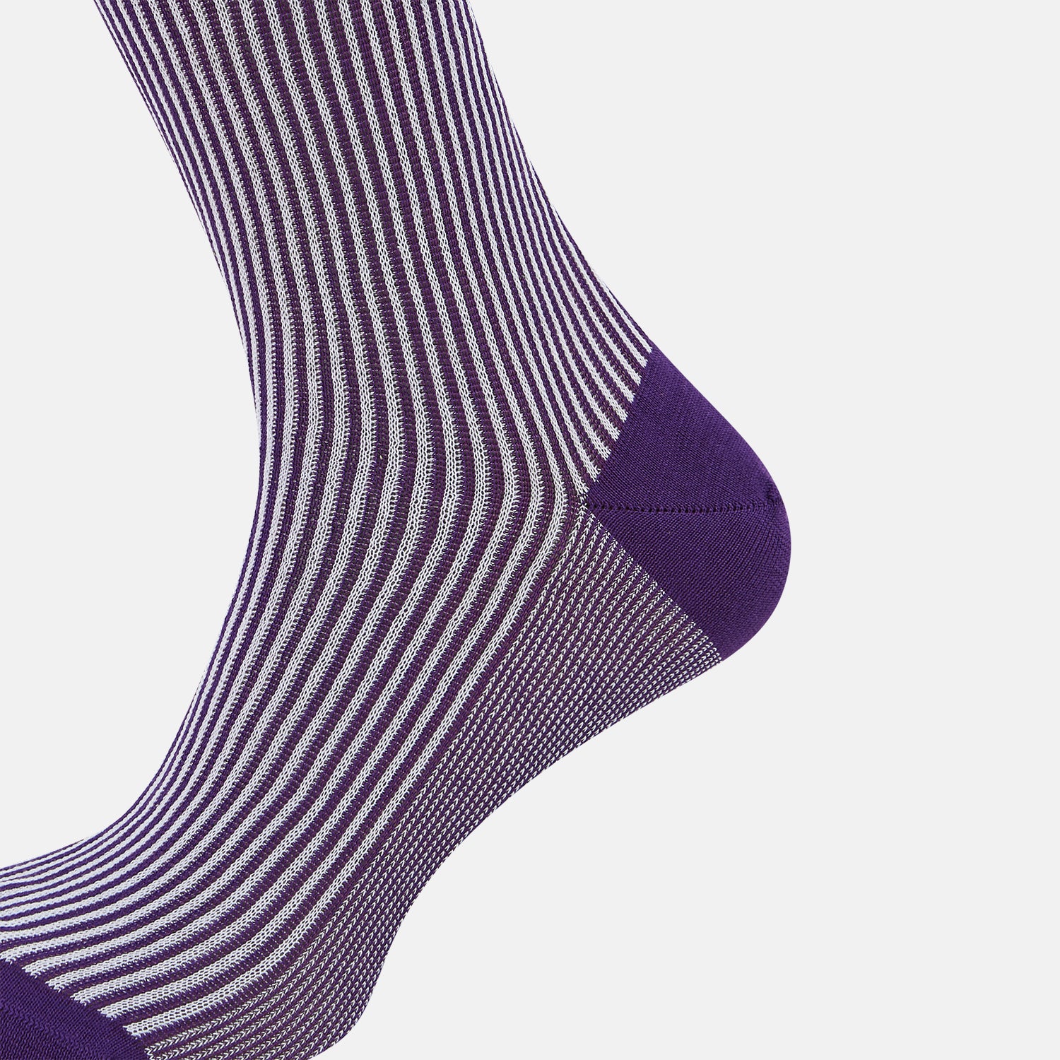 View 4 of product Purple and White Striped Mid-Length Socks 10+
