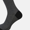 View 4 of product Charcoal Striped Mid-Length Socks 13