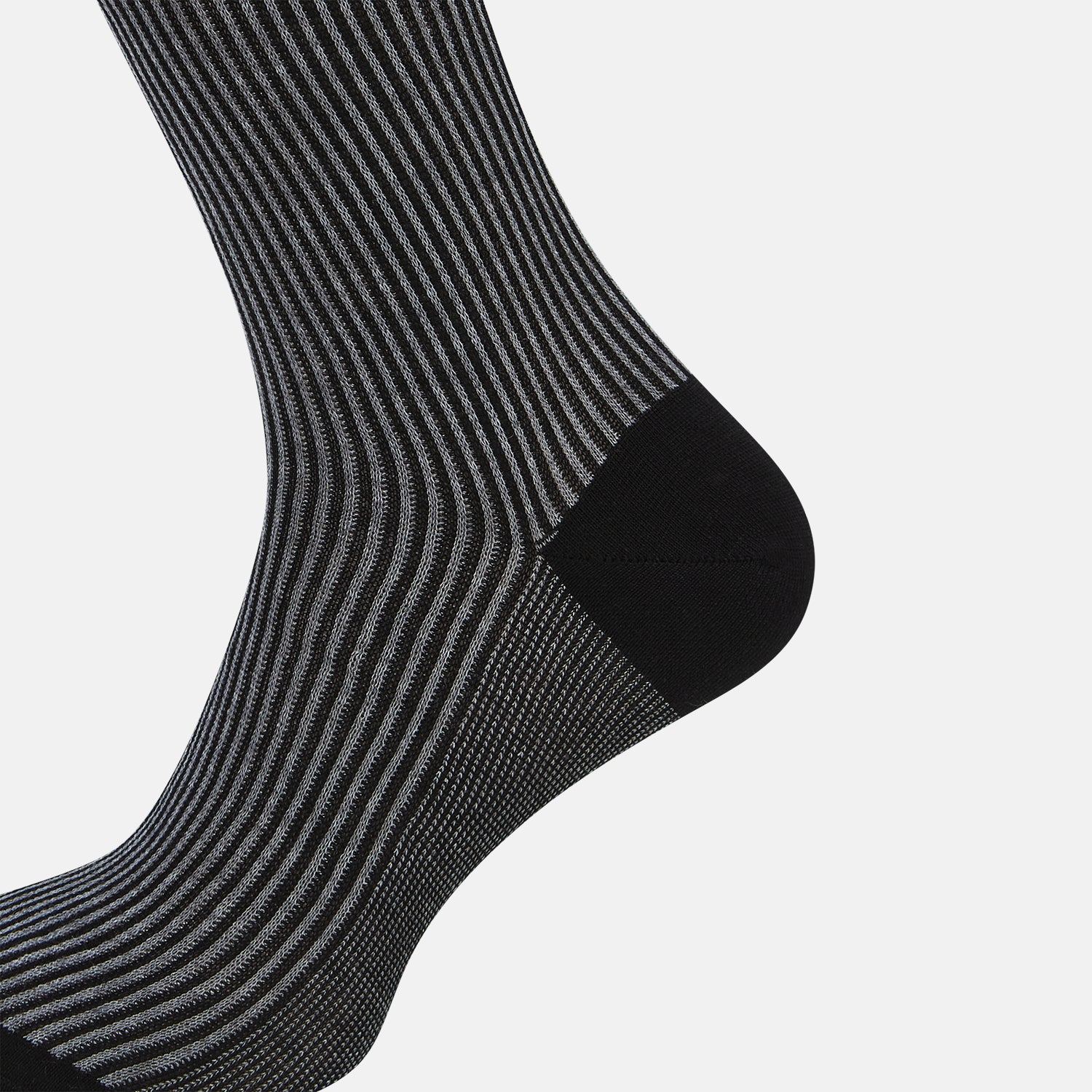 View 4 of product Charcoal Striped Mid-Length Socks 13