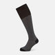 Charcoal Striped Long Socks 13