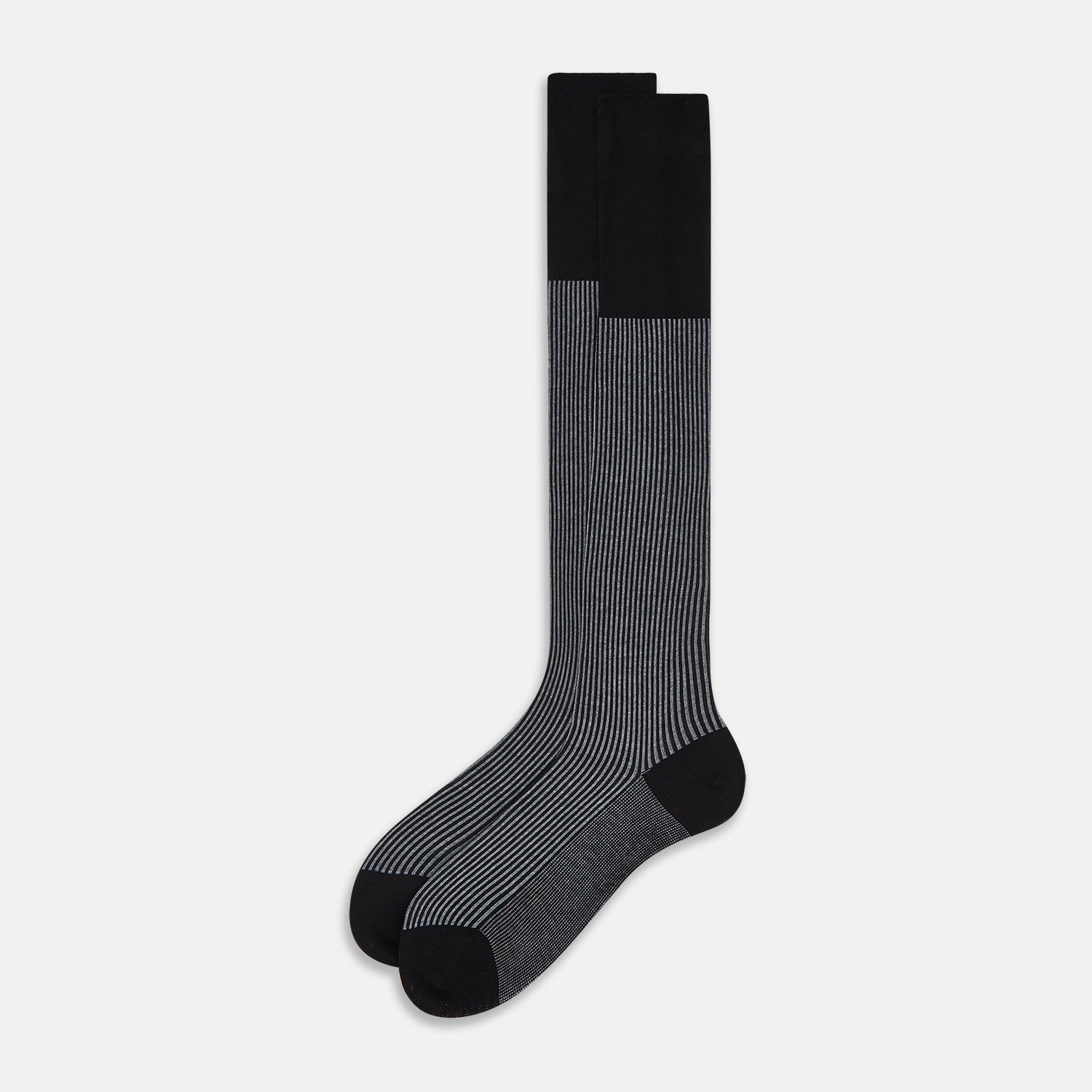 View 2 of product Charcoal Striped Long Socks 13