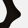 View 4 of product Black Striped Mid-Length Socks