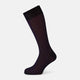 Navy Striped Mid-Length Socks