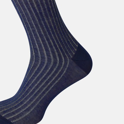 Azzurro Striped Mid-Length Socks Image 3