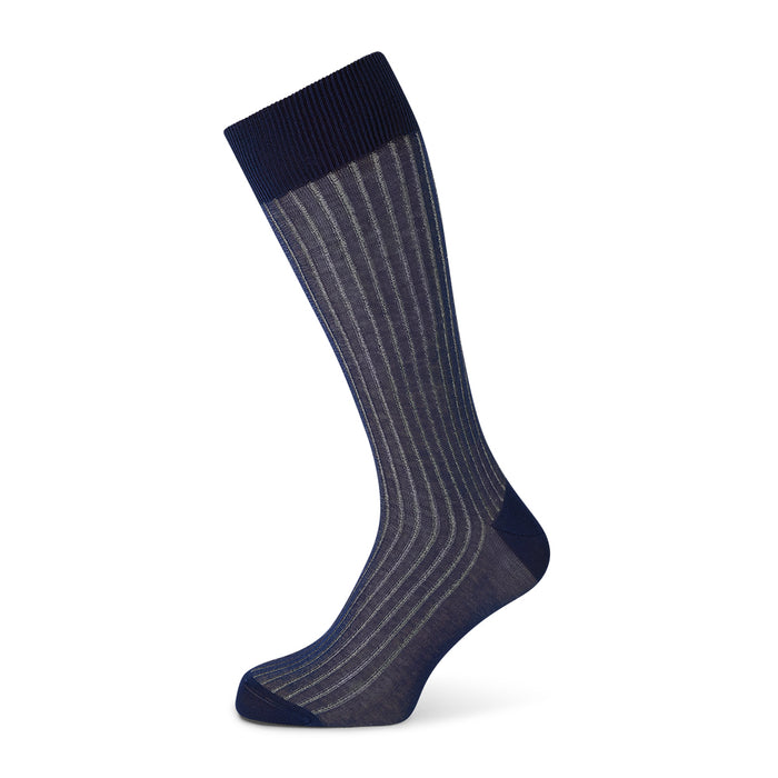 Azzurro Striped Mid-Length Socks Image 4
