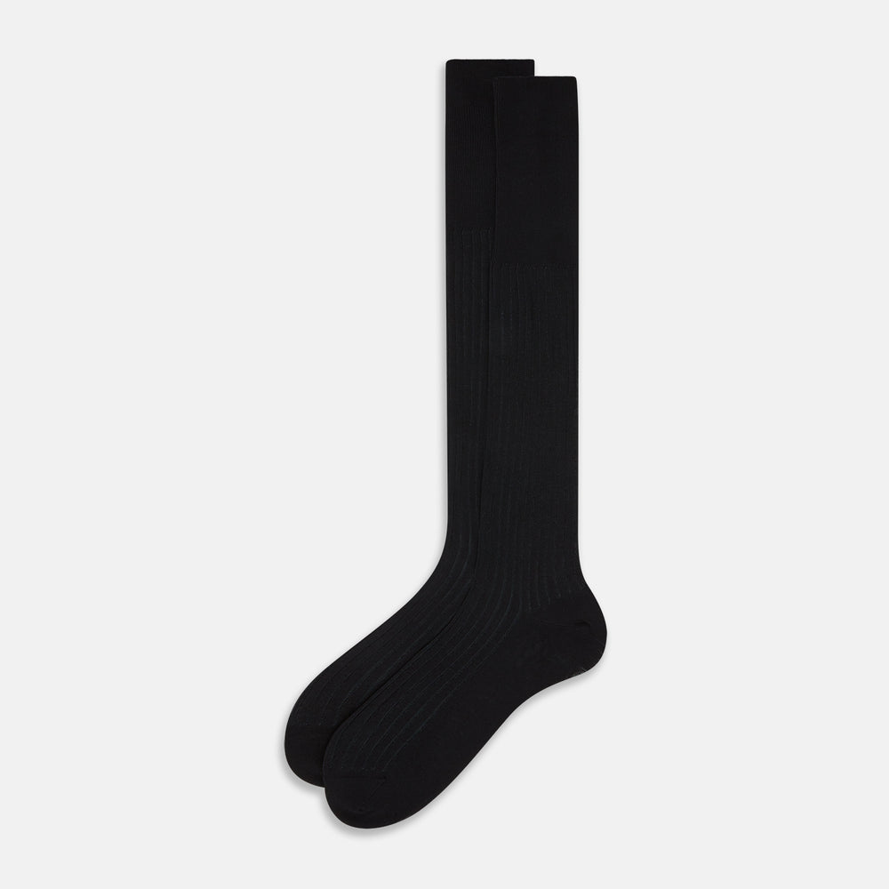 Black Striped Long Socks 11+