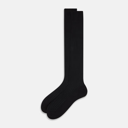 Black Striped Long Socks Image 1