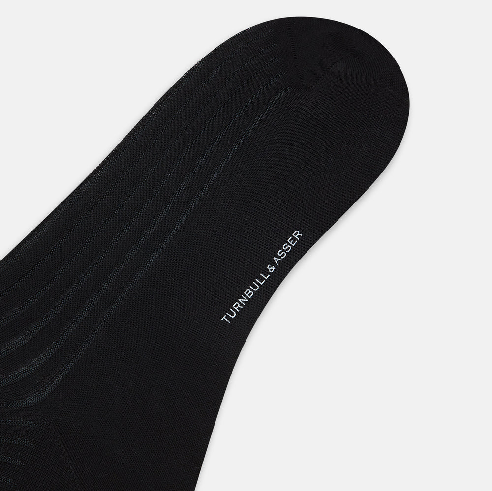 Black Striped Long Socks 11+