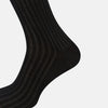 View 4 of product Black Striped Long Socks 11+