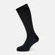 Navy Cotton-Linen Mid-Length Socks