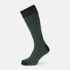 View 1 of product Forest Green Cotton-Linen Mid-Length Socks