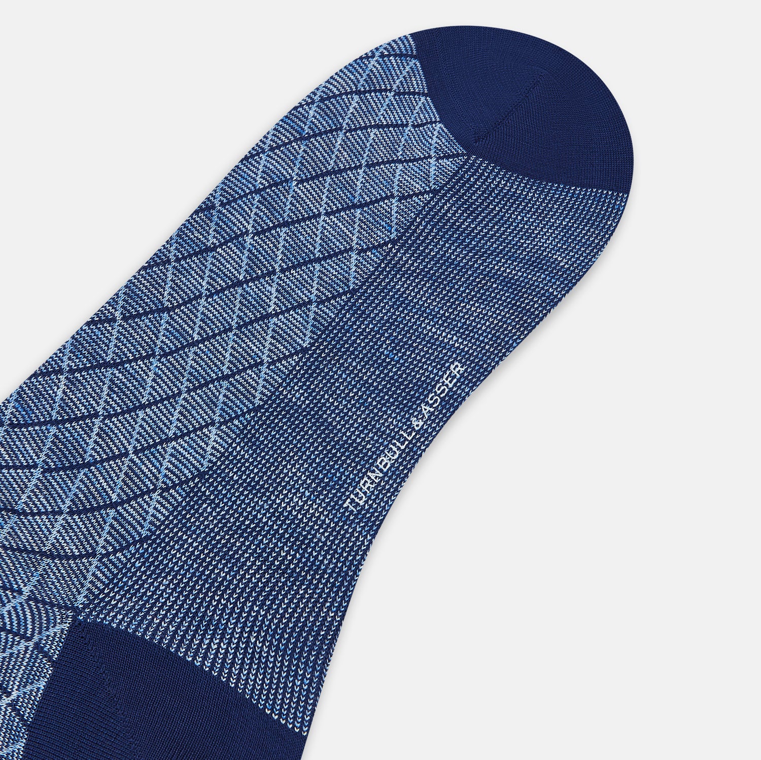 View 3 of product Azzurro Harlequin Cotton-Linen Mid-Length Socks 10+