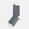 View 2 of product Light Pink Harlequin Cotton-Linen Mid-Length Socks 12