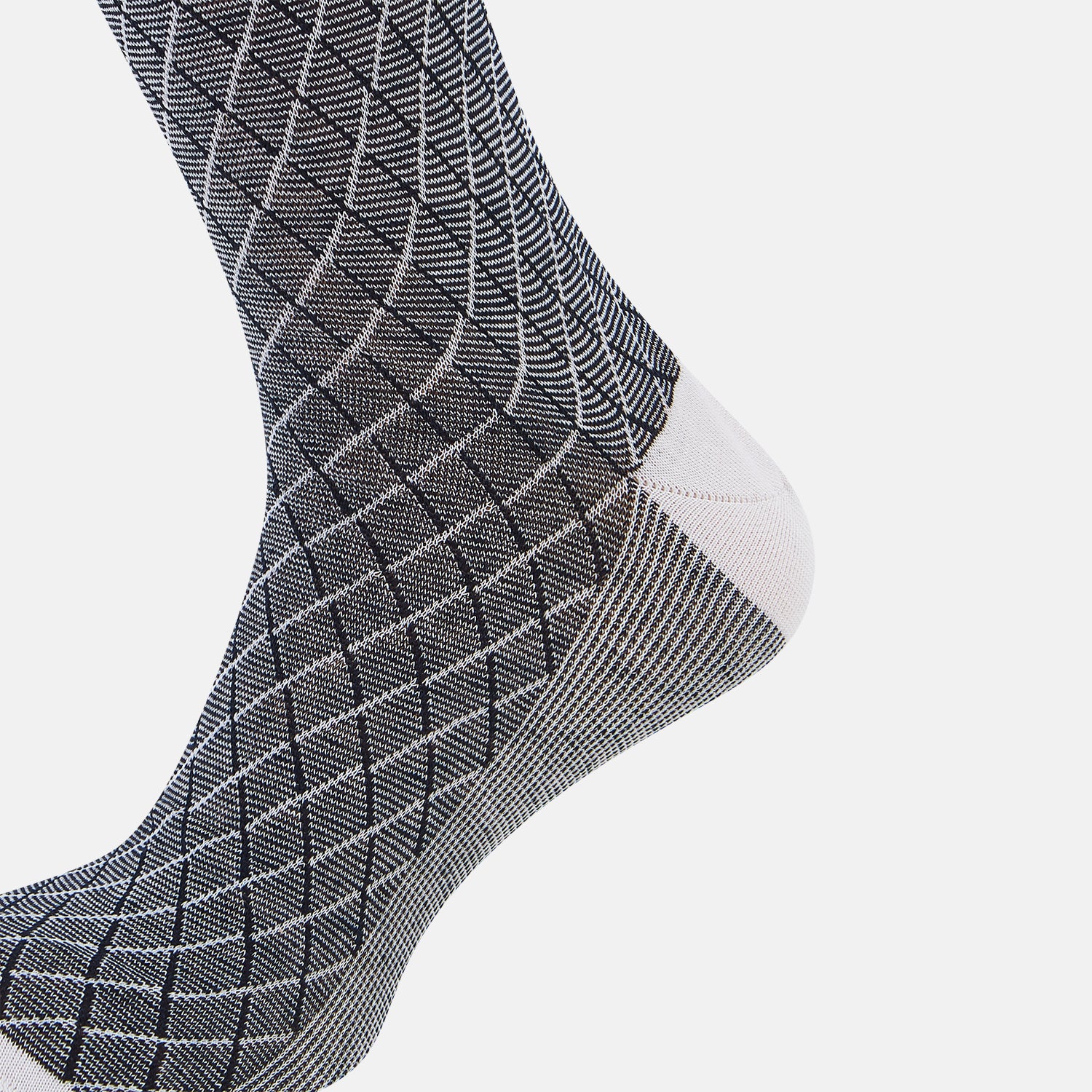View 4 of product Light Pink Harlequin Cotton-Linen Mid-Length Socks 12