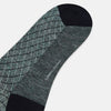 View 3 of product Sage Harlequin Cotton-Linen Mid-Length Socks 12