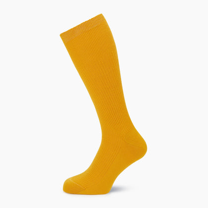 Yellow Mid-Length Merino Socks Image 4