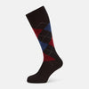 View 1 of product Coffee Check Wool Mid-Length Socks 13