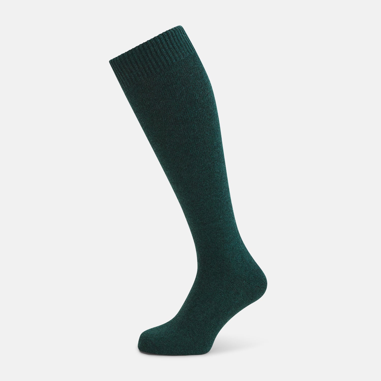View 1 of product Forest Green Cashmere Long Socks 13
