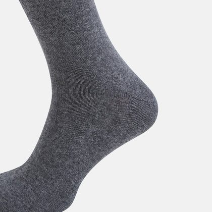 SOCKS CASHMERE LONG STEEL MELANGE Image 3