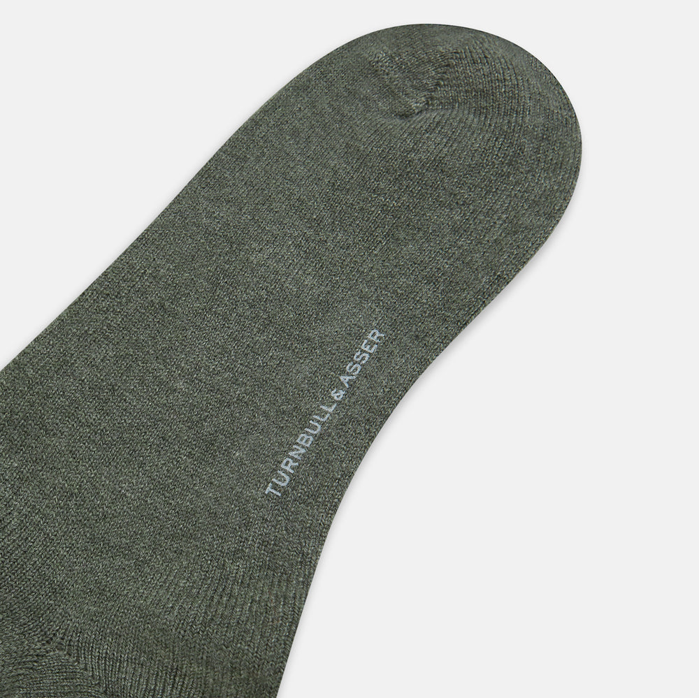 Pistachio Cashmere Long Socks 13