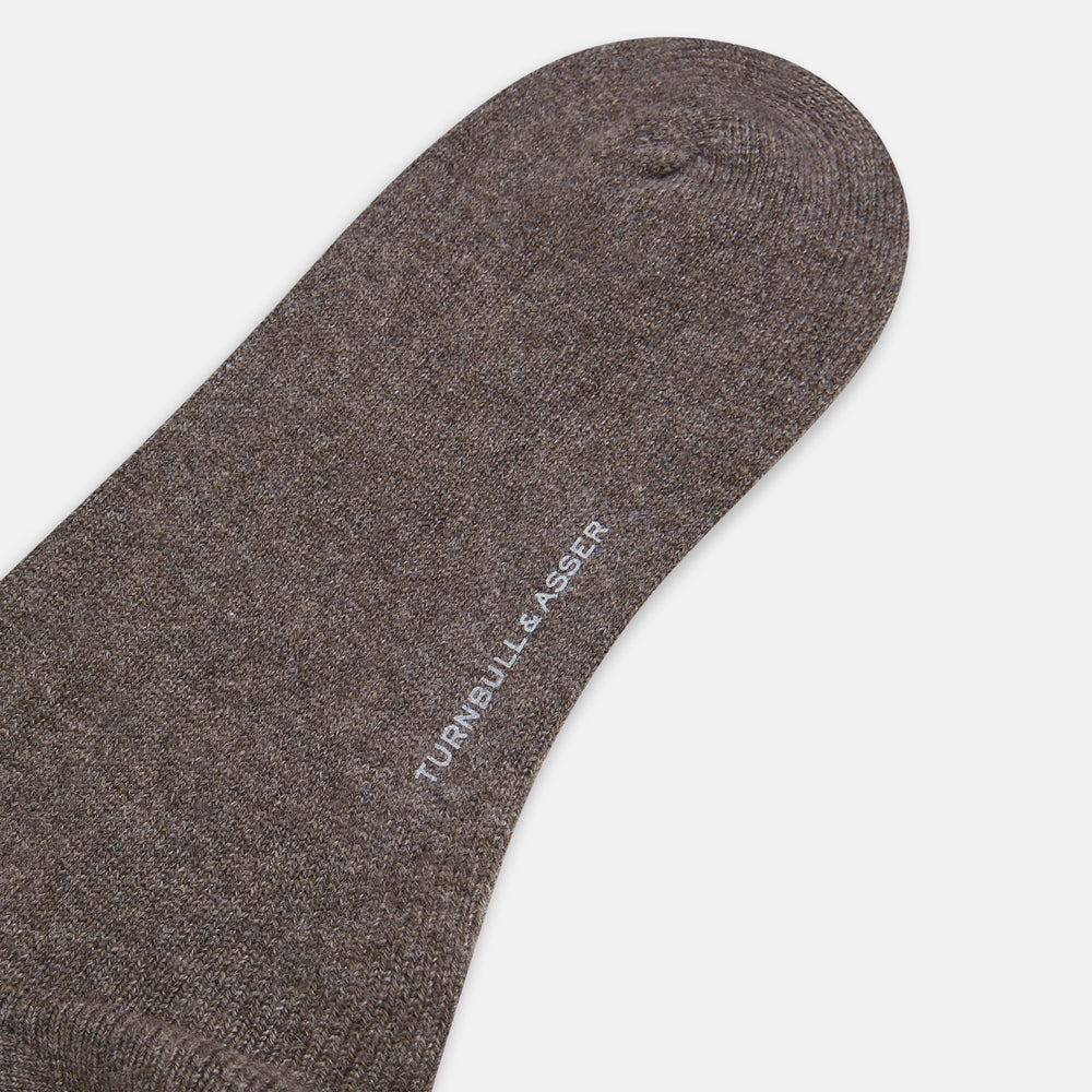 Pine Cone Cashmere Mid-length Socks OS
