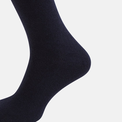 SOCKS CASHMERE SHORT NAVY Image 3