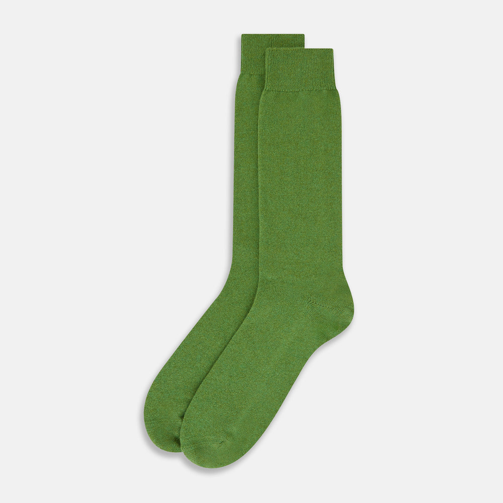 Fern Cashmere Mid-length Socks OS