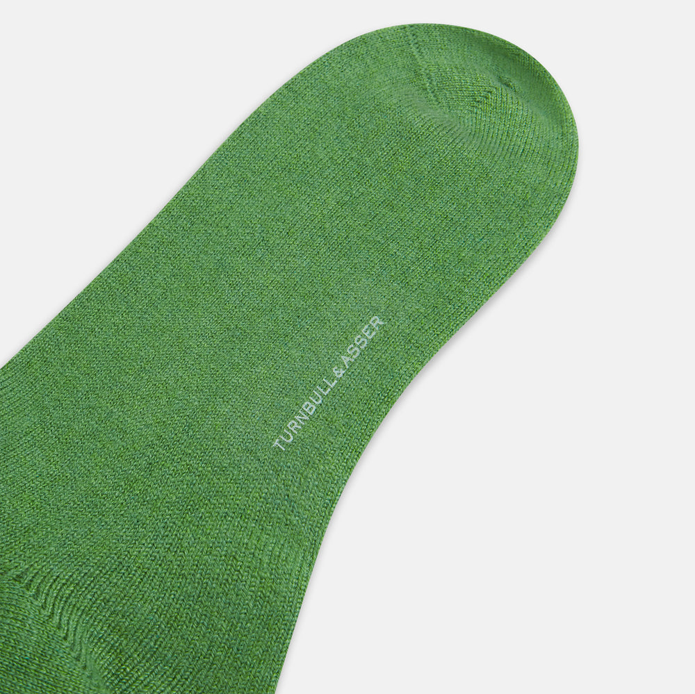 Fern Cashmere Mid-length Socks OS