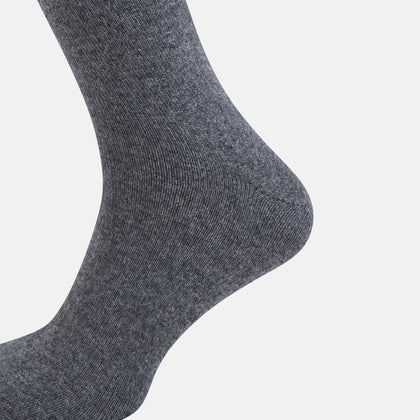 SOCKS CASHMERE SHORT STEEL MELANGE Image 3