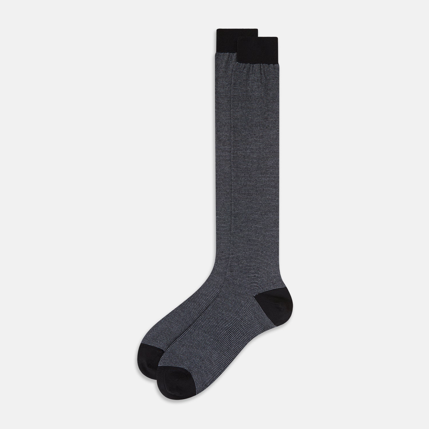 View 2 of product Black and Grey Wool Long Socks 13