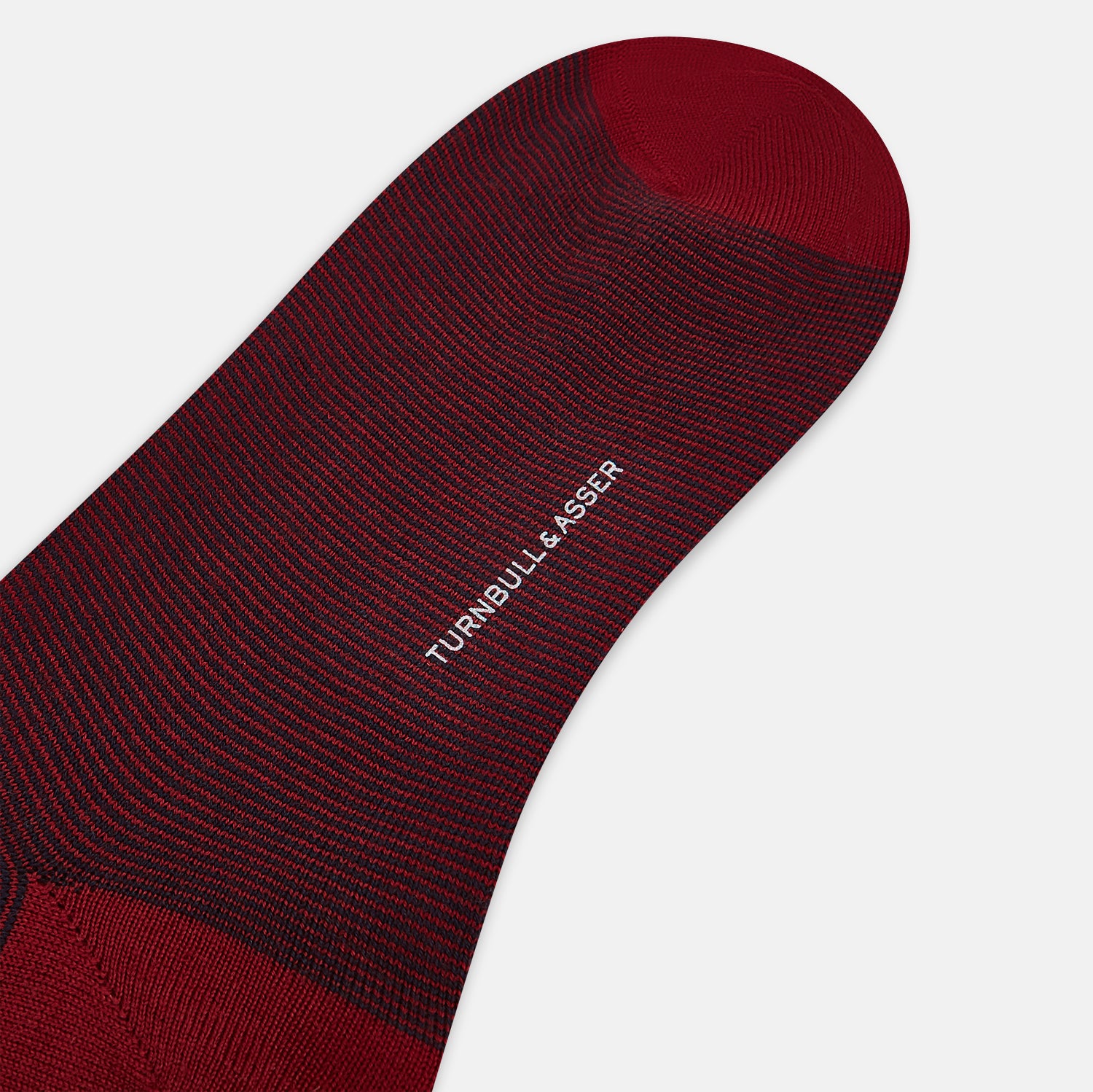 Image 3 of product Burgundy and Red Stripe Wool Mid-length Socks 13