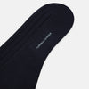 View 3 of product Navy Ribbed Wool Long Socks 13