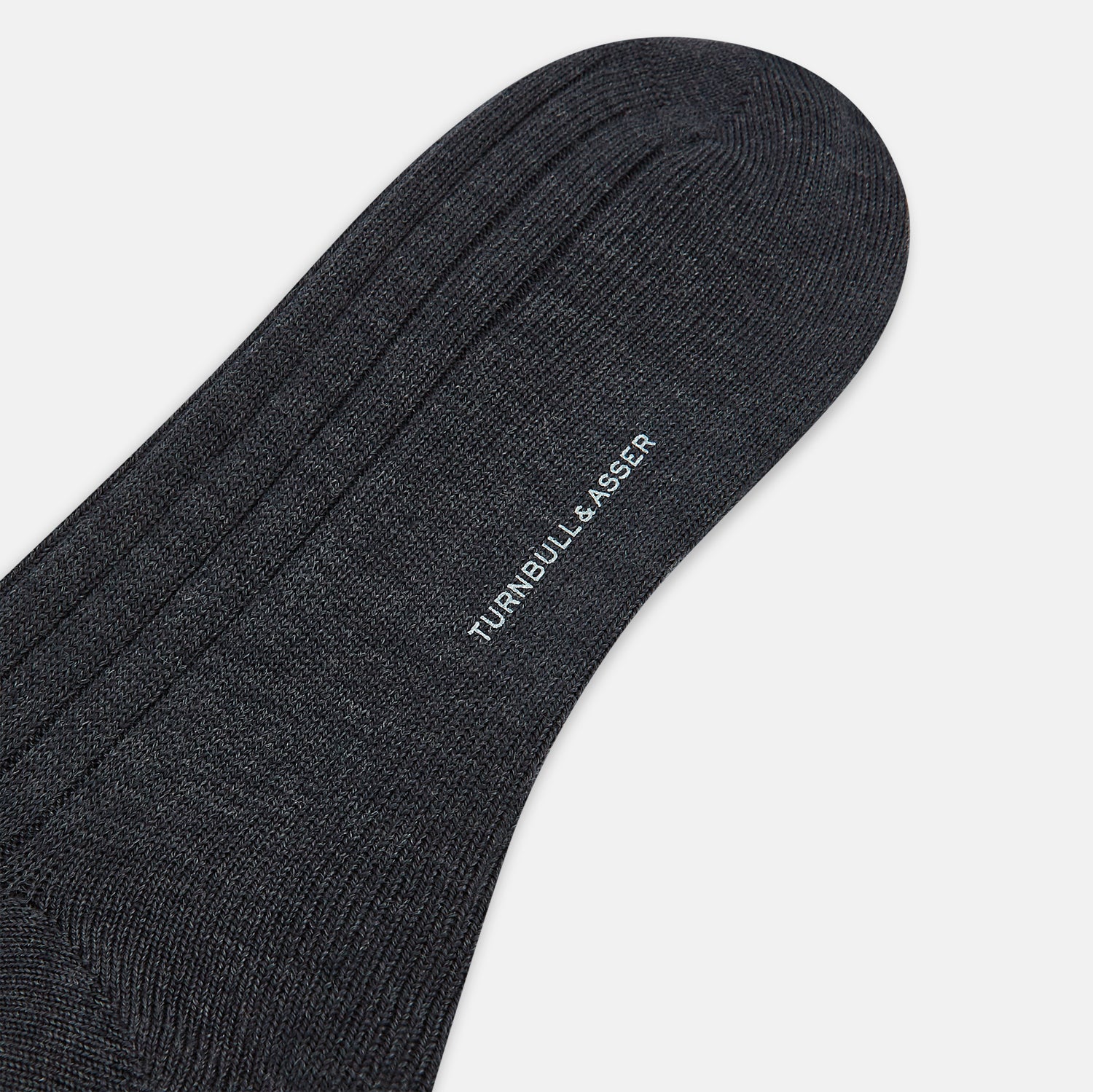 Image 3 of product Charcoal Ribbed Wool Long Socks 13