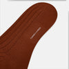 View 3 of product Rust Ribbed Wool Long Socks 13