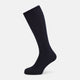 Navy Ribbed Wool Mid-length Socks 13