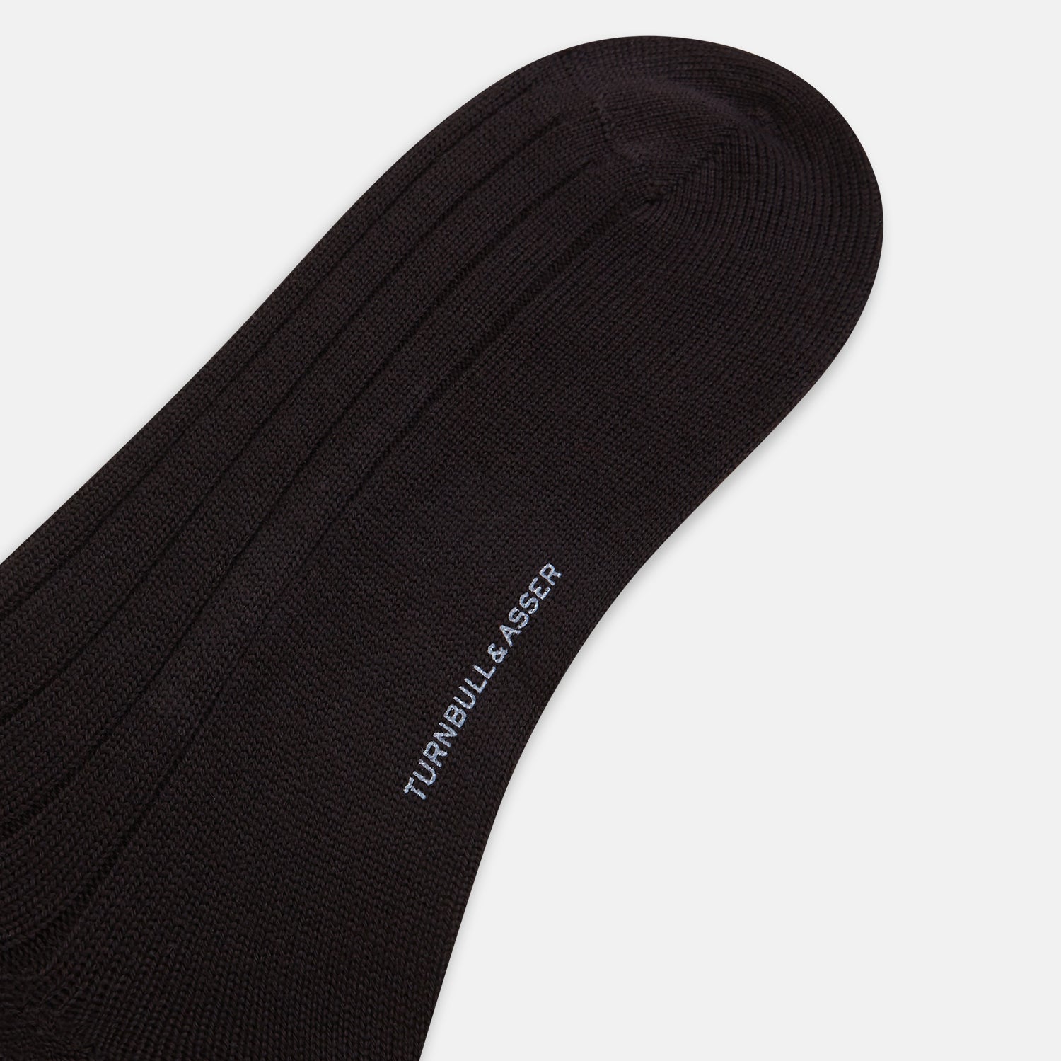 View 3 of product Dark Chocolate Ribbed Wool Mid-length Socks 13